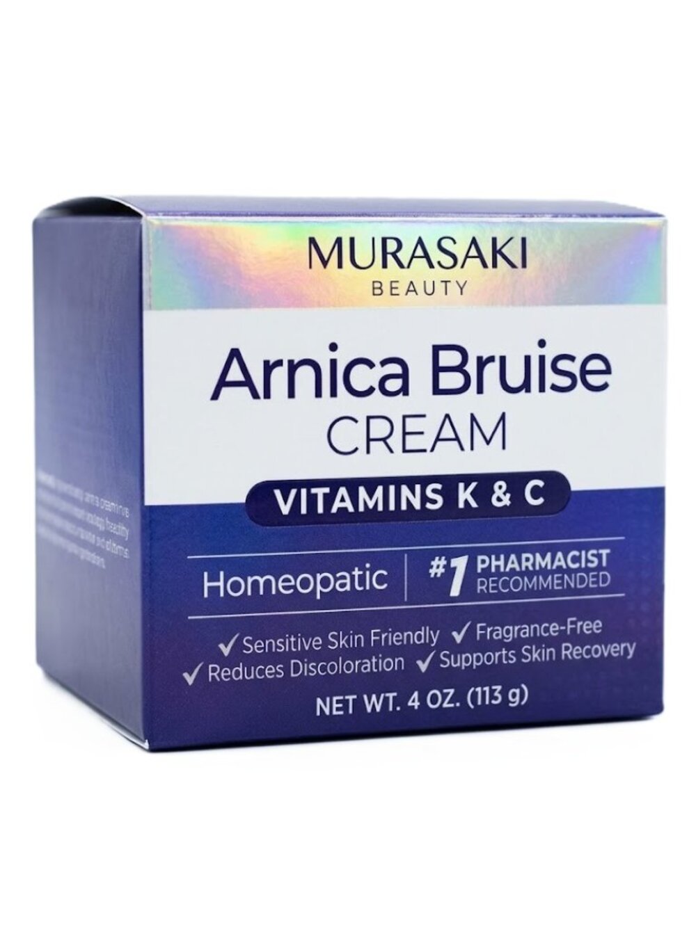 Murasaki Beauty Arnica Bruise Cream Extra Strength Daily Care 4 oz New